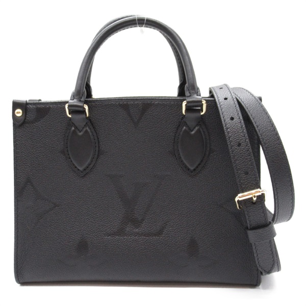 LOUIS VUITTON On The Go PM 2way Shoulder Bag M45653 Monogram leather Black used