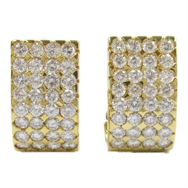 JEWELRY Diamond Earring 18KYG Yellow Gold Used women