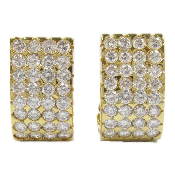 JEWELRY Diamond Earring 18KYG Yellow Gold Used women
