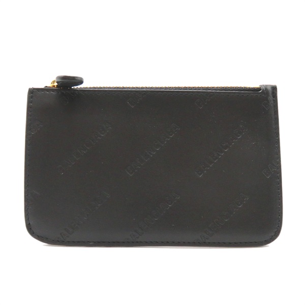 BALENCIAGA Cash Long Coin Card Case 6371302AAXQ1000 leather Black NEW mens