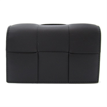 BOTTEGA VENETA Card Case 651396V3UO38803 Lamb leather Black NEW unisex