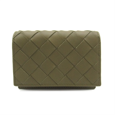 BOTTEGA VENETA Card Case holder 605720VCPQ32877 Calfskin Khaki Mud