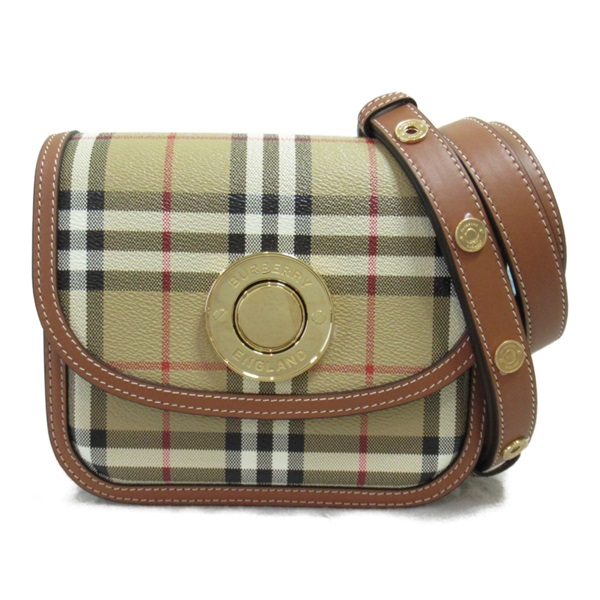 BURBERRY Shoulder crossbody check Bag 8071356 canvas Beige