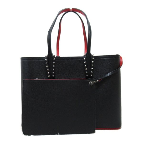 Christian Louboutin Tote shoulder Bag 3205219CM53 Calfskin Black Red NEW Women