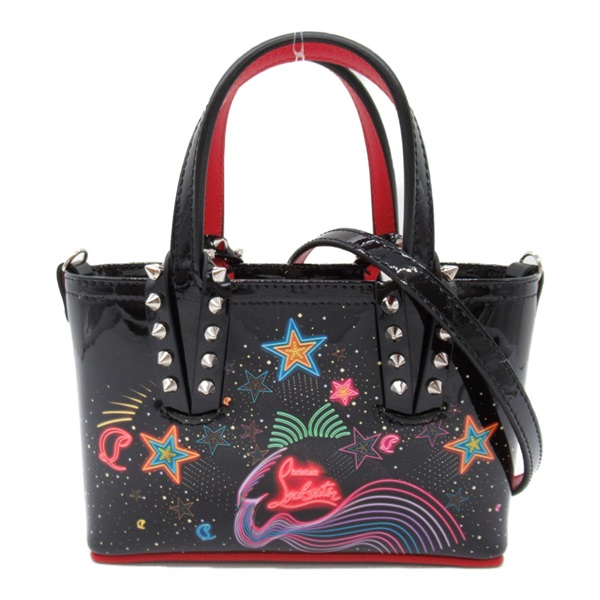 Christian Louboutin Cabata Nano Starlight 2way Shoulder Bag 1235012M024 Black