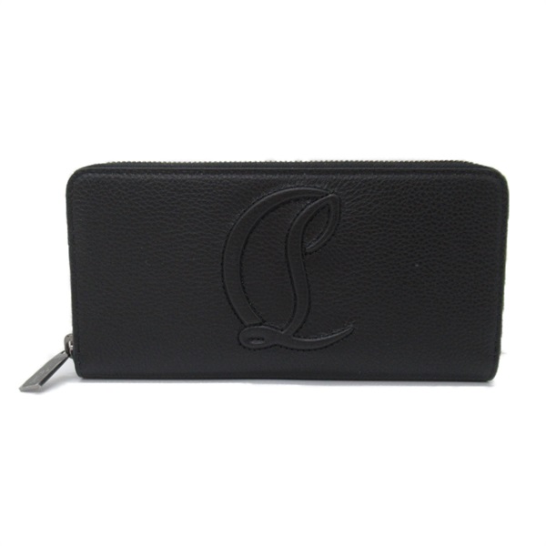 Christian Louboutin By My Side Round Long Wallet Purse 3235083CM53 leather Black