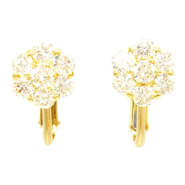 JEWELRY Diamond Earring 18KYG Yellow Gold Used women
