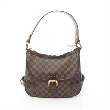 LOUIS VUITTON Highbury Shoulder Bag N51200 Damier canvas Brown Ebene Used Women