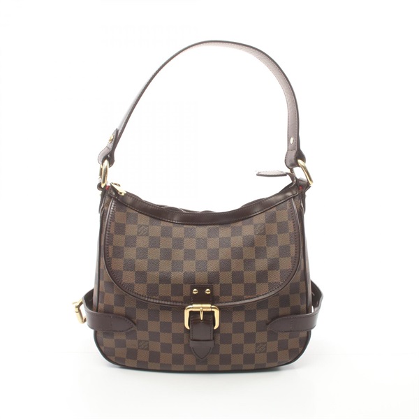 LOUIS VUITTON Highbury Shoulder Bag N51200 Damier canvas Brown Ebene Used Women