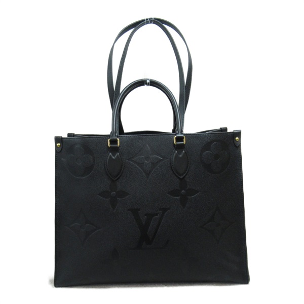 LOUIS VUITTON On the Go GM 2way Tote Bag M44925 leather Black Used Women Noir