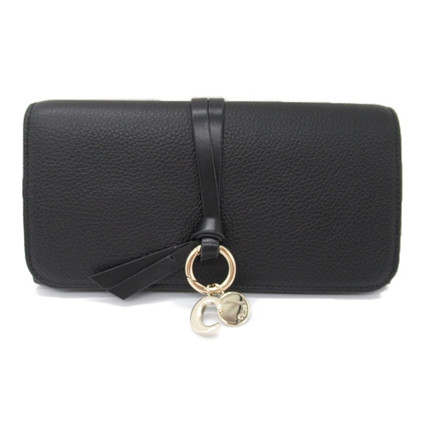 Chloe Bifold long wallet purse CHC21WP942F57001 leather Black