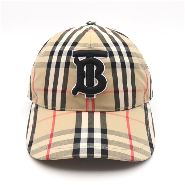 BURBERRY Baseball cap hat 8038504S cotton Beige NEW unisex 56 cm