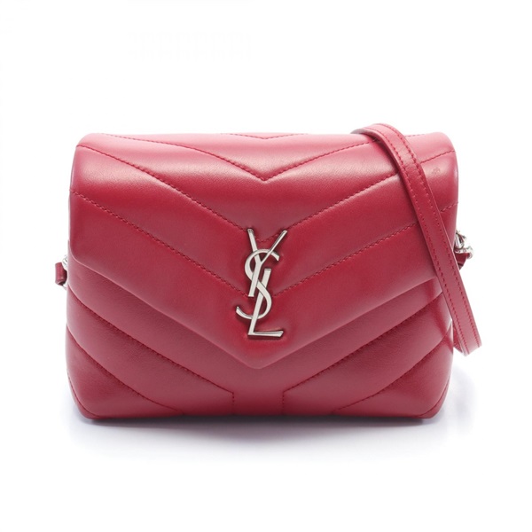 SAINT LAURENT loulou toy Shoulder Bag 467072 leather Red Used Women crossbody