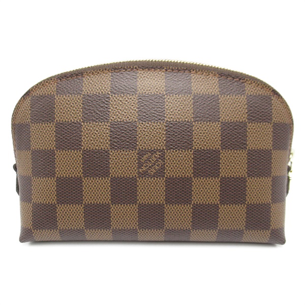 LOUIS VUITTON Pochette Cosmetic Pouch bag N47516 Damier Brown Used Women LV