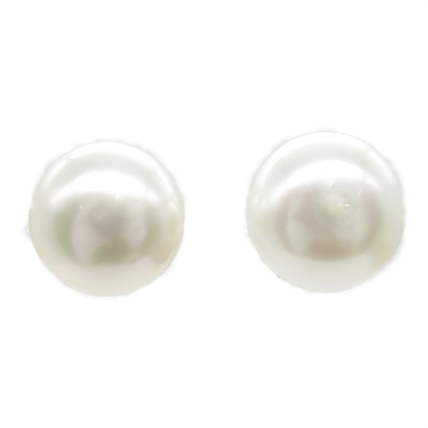 JEWELRY Pearl Pierced earrings Pt900Platinum Pearl White Used women