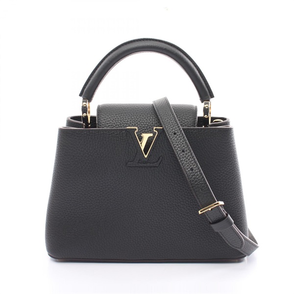 LOUIS VUITTON Capucine BB 2way shoulder Hand bag M94755 Taurillon Clemence noir