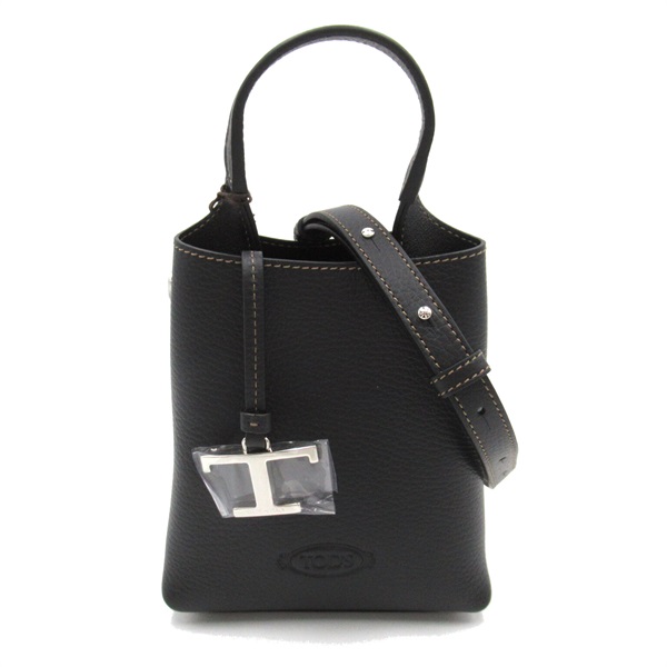 TOD’S 2way Shoulder crossbody Bag XBWAPAT9000QRIB999 leather Black Nero