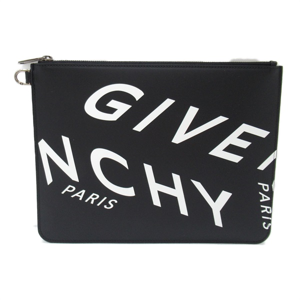 GIVENCHY Clutch second business bag BK600JK0XG004 leather Black White