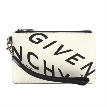 GIVENCHY Clutch business bag BK603PK0YT116 leather White Black NEW unisex