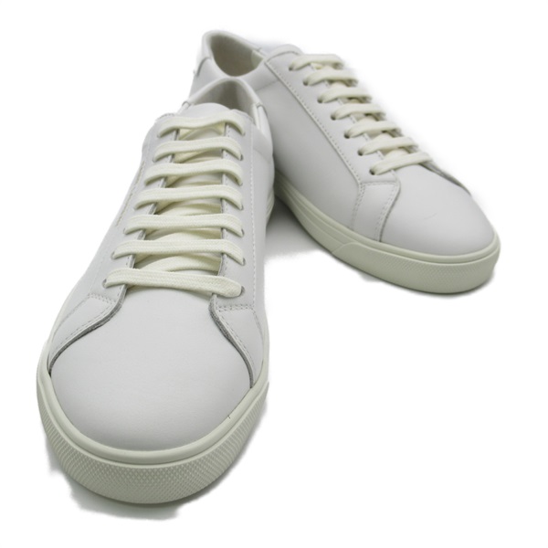 SAINT LAURENT sneakers 6068310M500903037.5 leather rubber White NEW #37 1/2