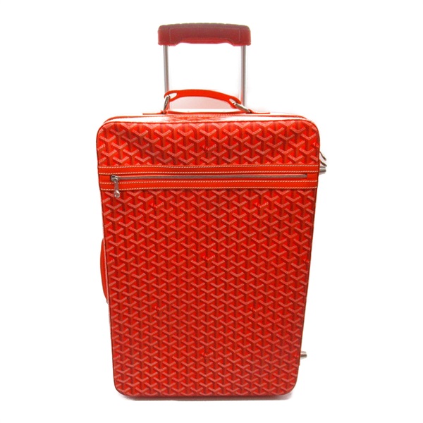 GOYARD Trolley PM Carry Bag suitcase travel leather canvas Orange Used