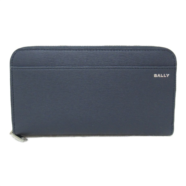 BALLY Round long wallet Purse 6304923 leather Midnight Navy NEW mens