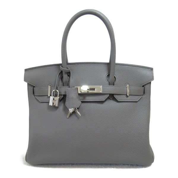 HERMES Birkin 30 Handbag Togo leather Gray Used Women U SHW