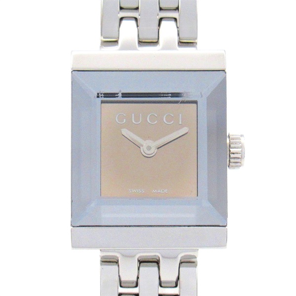 GUCCI G frame Wrist Watch 128.5 Quartz Stainless Steel Used Women