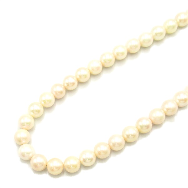 JEWELRY Akoya Pearl Necklace SV 925 White Used women