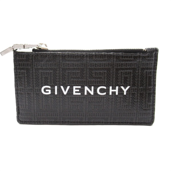 GIVENCHY Card Holder coin purse BK60DNK1LF001 PVC canvas Black White NEW mens