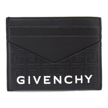 GIVENCHY Card Case  BB60K9B1J5001 XZ leather Black White NEW mens logo