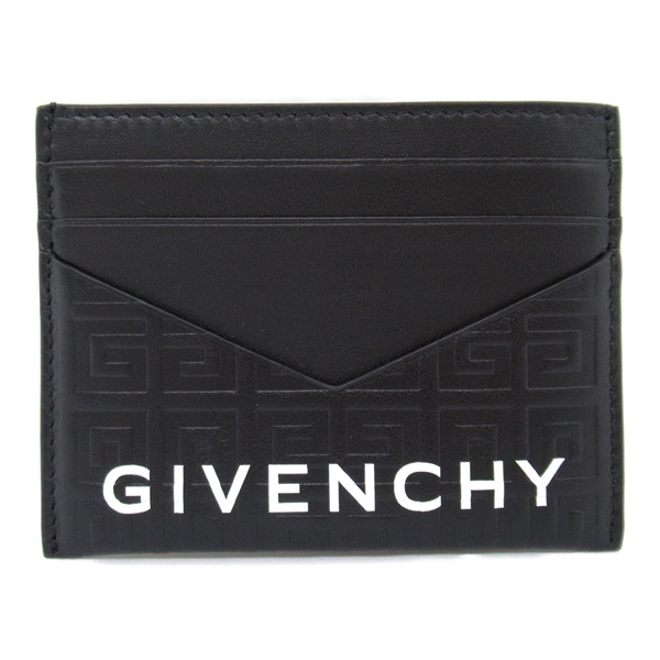 GIVENCHY Card Case BB60K9B1J5001 JJ leather Black White NEW mens logo