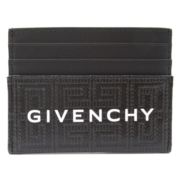 GIVENCHY Card Case BK6099K1LF001 PVC coated canvas Black NEW mens logo