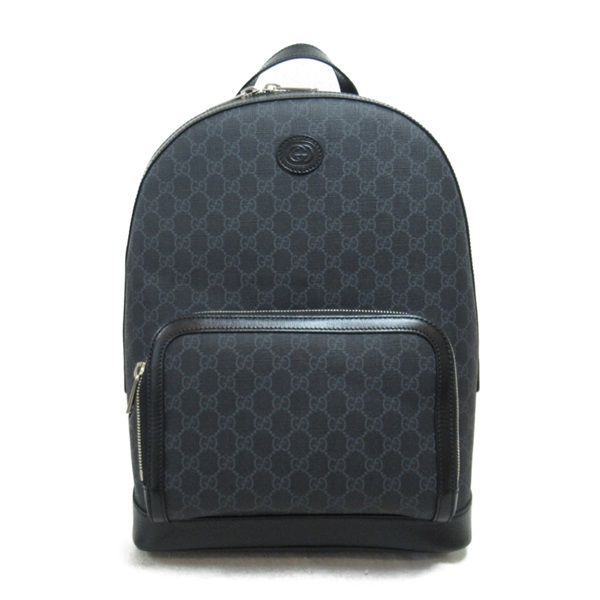 GUCCI Interlocking G Backpack Rucksack 704017HUH9C1000 GG Supreme Black NEW mens