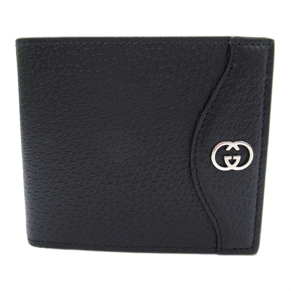 GUCCI Folding wallet  734998DJ20N1000 leather Black NEW mens