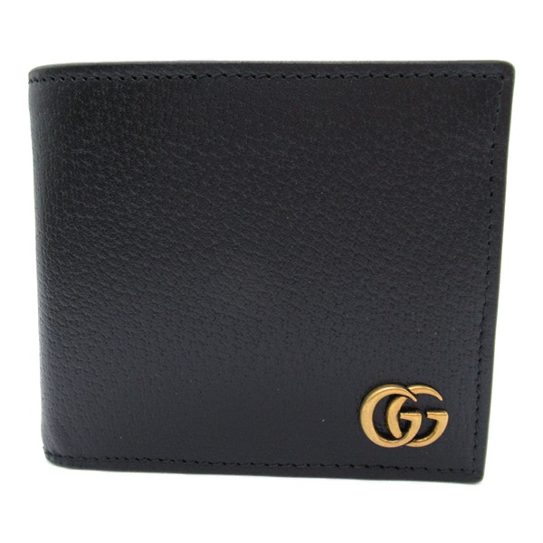 GUCCI Folding wallet 428725DJ20T1000 leather Black NEW mens