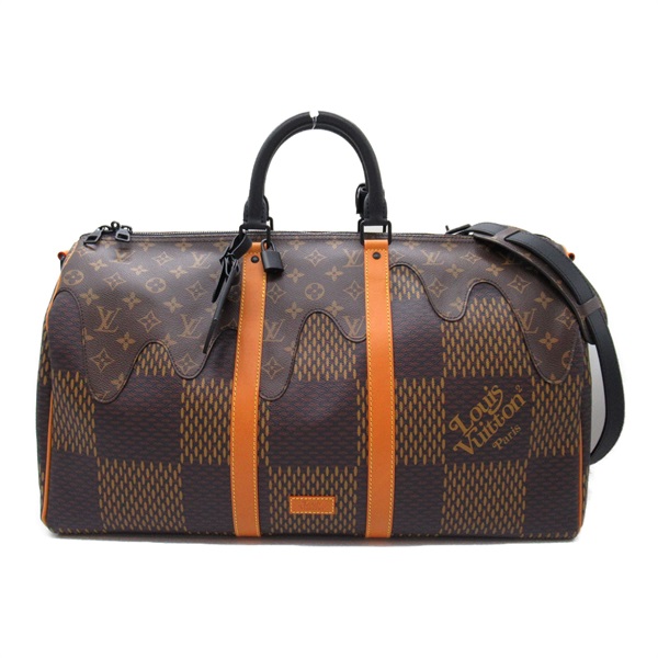 LOUIS VUITTON Keepall Bandouliere 50 Boston bag N40360 Damier Brown Used 2way LV