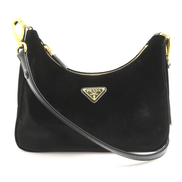 PRADA Shoulder Bag 2way 1BC2042CXG(JOO)F0002 Recycled polyamide velvet Black NEW