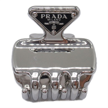 PRADA Barrette hair clip 1IF0872BA6F0276 Nickel free Silver