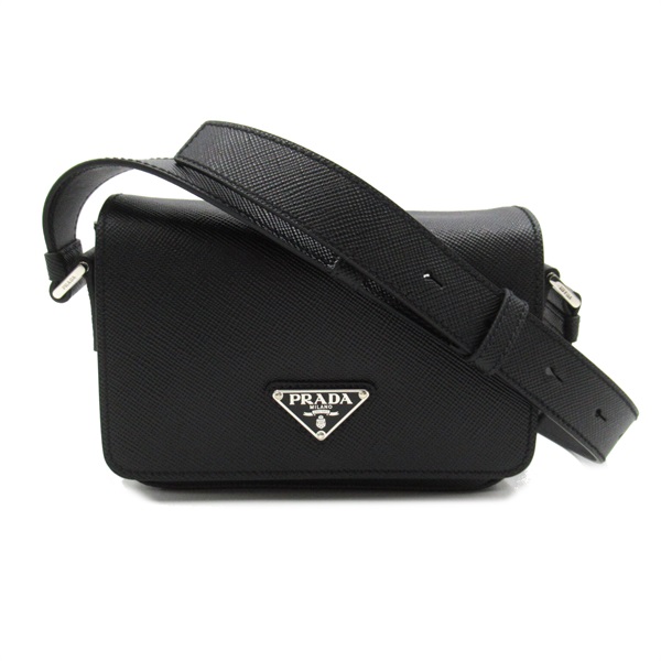 PRADA Shoulder crossbody Bag 2VD0652FADF0002 Saffiano leather Black Nero