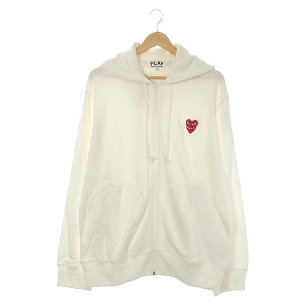 COMME des GARCONS Hoodie jacket AZT29405124XL 02 cotton White NEW mens size XL