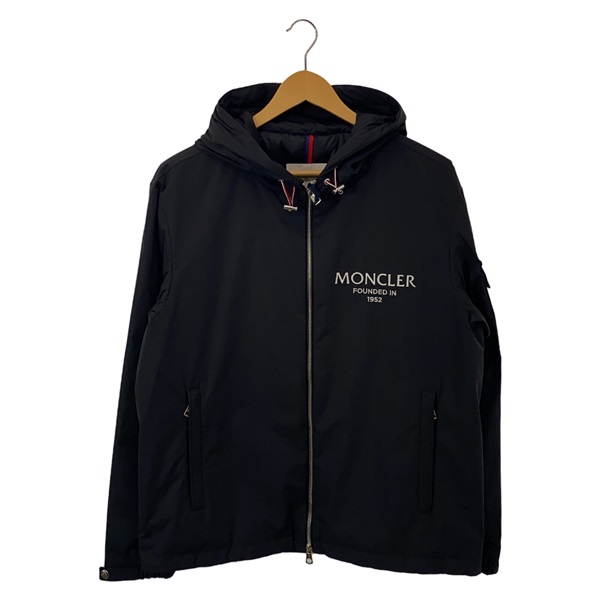 MONCLER Down jacket hoodie 1A0002654A919991 polyester Black NEW mens size 1