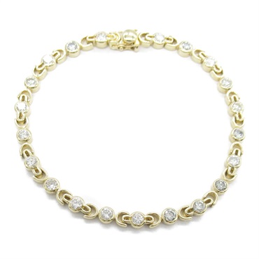 JEWELRY Diamond Bracelet 18KYG Yellow Gold Used Women