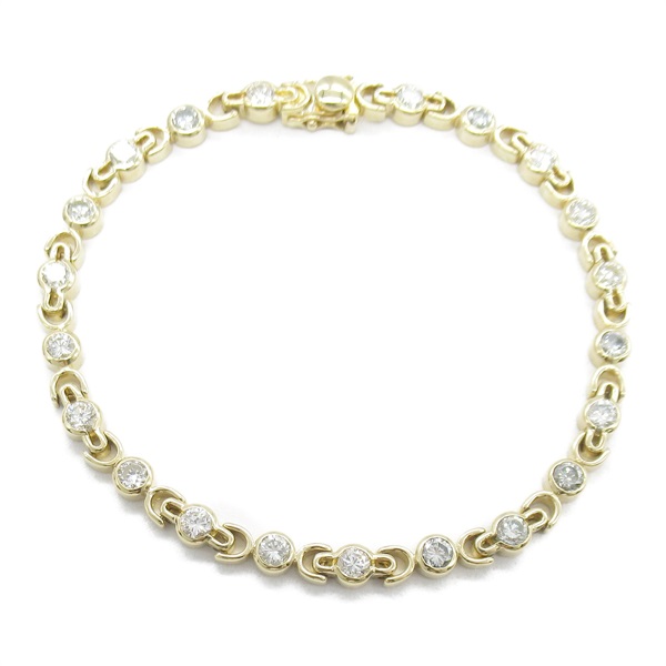 JEWELRY Diamond Bracelet 18KYG Yellow Gold Used Women