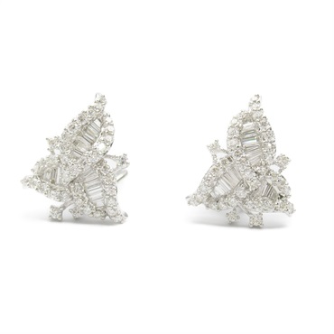 JEWELRY Diamond Earring 18KWG White Gold Used women