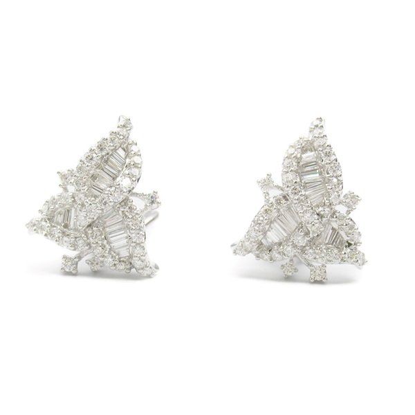 JEWELRY Diamond Earring 18KWG White Gold Used women