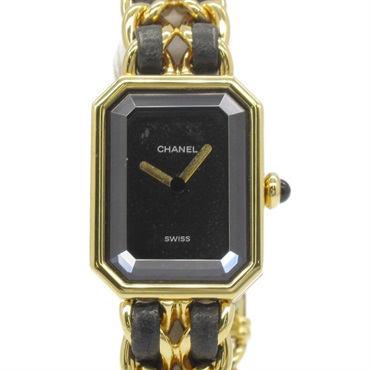 CHANEL Premier S Wrist Watch H0001 Quartz Gold Plated leather Used Women