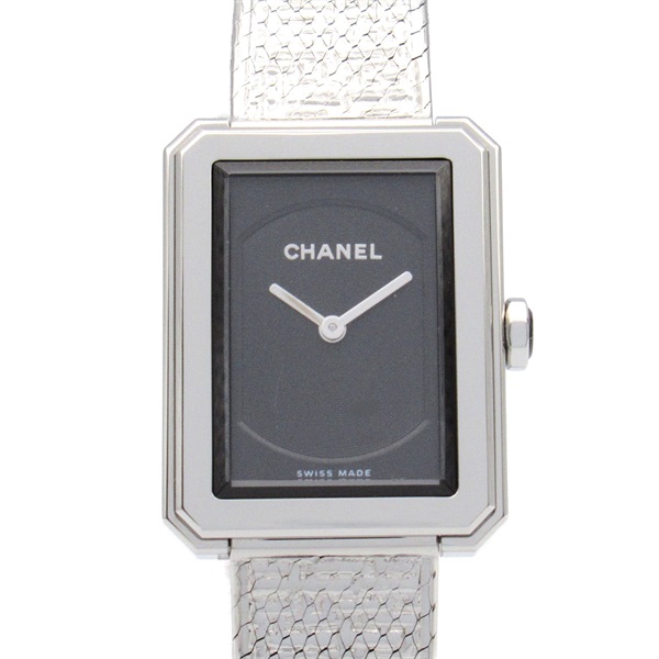 CHANEL Boyfriend tweed Wrist Watch H4876 Quartz Stainless Steel Used Women