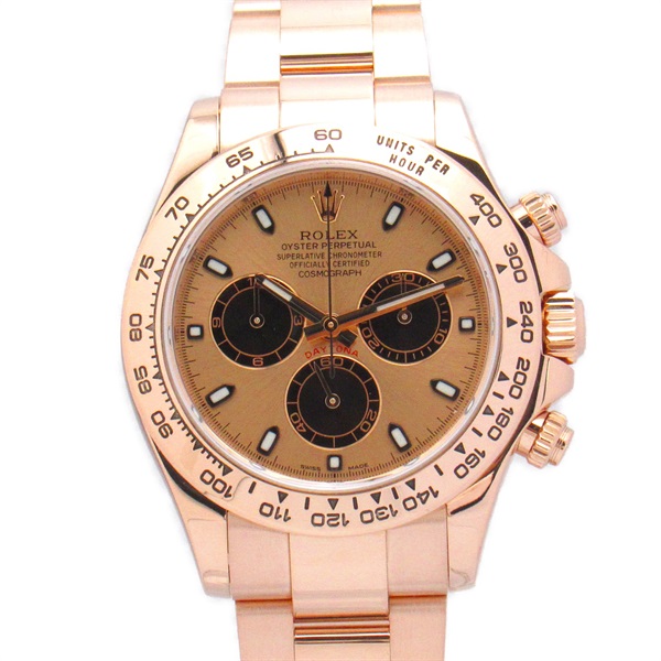 ROLEX Daytona Wrist Watch 116505 Automatic 18KPG Pink Rose Gold Used mens