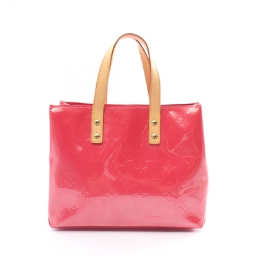 LOUIS VUITTON Lead PM Handbag M9132F Vernis leather Pink Framboise Used Women LV
